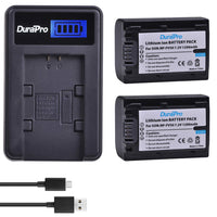 1 x RAW Customer Returns DuraPro 2Pcs 1200mAh NP-FV50 NP-FV50 Battery LCD USB Charger for Sony NP-FV30 NP-FV40 FV70 FV100 Batteries HDR-CX150E HDR-CX170 HDR-SR68 DCR-SR20E HDR-CX190 HDR-CX130 Handycams - RRP €30.05