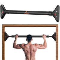 1 x RAW Customer Returns Pull-up bar door frame, Sportneer pull-up bar load capacity up to 200 kg, horizontal bar without screws 75-94 cm extendable, door bar with 16.5 x 4.5 cm PVC mats new 360 rotating gear lock - RRP €44.26