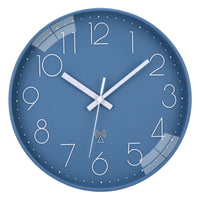 1 x RAW Customer Returns ACCSHINE Radio Controlled Wall Clock Without Ticking Noise Silent 30cm Quartz Battery Operated Large Wall Clock Easy to Read for Room Home Kitchen Bedroom Office School Blue  - RRP €26.99