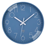 1 x RAW Customer Returns ACCSHINE Radio Controlled Wall Clock Without Ticking Noise Silent 30cm Quartz Battery Operated Large Wall Clock Easy to Read for Room Home Kitchen Bedroom Office School Blue  - RRP €27.55