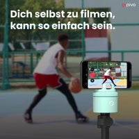 1 x RAW Customer Returns Pivo Pod Lite Sports Automatic Tracking on 360 Degree Photo Video Recordings for Sports Training, Racket Sports, Tennis like Cell Phone Holder Tripod, Green - RRP €119.99