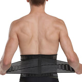 1 x RAW Customer Returns Rhinocerosdance back brace with support struts and adjustable tension straps and breathable, back support belt for relieving pain, lumbar support, for the perfect fit M, L, XL  - RRP €16.7