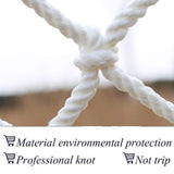 1 x RAW Customer Returns Decoration Net, Child Protection Climbing Rope, White Child Safety Net, Protective Net, Rope Net Indoor Climbing Outdoor Decoration Net Balcony Railing Stairs Anti-fall Net Window Hanging Bridge Garden Fence - RRP €18.7