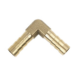 1 x RAW Customer Returns sourcing map 5pcs Brass Hose Barb 90 Degree Male Connector Barb Elbow Pipe for Air Water Gas 8mm - RRP €11.02