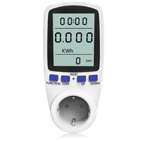 2 x RAW Customer Returns kuman Electricity Consumption Meter, Current Consumption Power Meter, Electricity Meter with LCD Screen, Overload Protection, White KW47 - RRP €23.6