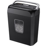 1 x RAW Customer Returns Bonsaii paper shredder, shreds 6 sheets at once, can shred credit cards and paper clips, paper shredder with a 13-litre waste container - RRP €36.29