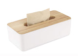 1 x RAW Customer Returns Wooden tissue box, 26x13x9cm tissue dispenser, practical tissue box, rectangular tissue box for standard - RRP €14.36