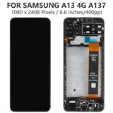 1 x RAW Customer Returns LCD Screen for Samsung Galaxy A13 SM-A137 Screen Replacement for SM-A137F SM-A137F DSN LCD Display Touch Screen Digitizer Assembly Black with Frame Not fit A13 5G  - RRP €30.13