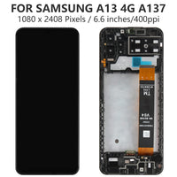 1 x RAW Customer Returns LCD Screen for Samsung Galaxy A13 SM-A137 Screen Replacement for SM-A137F SM-A137F DSN LCD Display Touch Screen Digitizer Assembly Black with Frame Not fit for A13 5G  - RRP €29.5