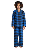 1 x RAW Customer Returns LAPASA Women s Cotton Flannel Pajama Set L113 XS Black Blue XL Black Blue - RRP €29.75