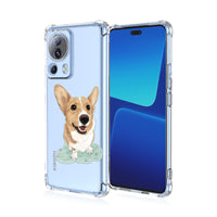 1 x RAW Customer Returns LACAE Transparent Case for Xiaomi 13 Lite, Colorful and Clear Soft TPU Phone Cover, Stylish Case with Cute Dog Decorated - RRP €20.4