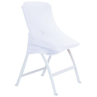 1 x RAW Customer Returns iEventStar Chair Covers Foldable Universal Dining Room Chair Covers Elastic Chair Cover for Weddings Parties Banquet Chair Protection Chair Cover 6, White  - RRP €29.99