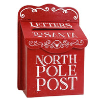 2 x Brand New BIG FORTUNE Wall Mailboxes Christmas Decoration Mailbox Made of Metal Red Santa Claus Mailbox Wall Mount Vintage Mailbox Wall Mount Mailbox - RRP €80.66