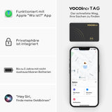 1 x RAW Customer Returns VOCOlinc Wallet Tracker Slim 1.6mm, Smart Air Tag Card Compatible with Apple Find My APP iOS only, Not for Android , Bluetooth Item Finder Card for Wallet, Suitcase, Purse, Backpack - RRP €22.21