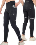 1 x RAW Customer Returns ROTTO Cycling Shorts Men s Long Cycling Pants with Pockets Cycling Shorts Padded Cycling Pants Compression Leggings - RRP €20.16