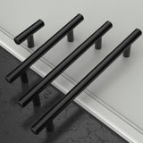 1 x RAW Customer Returns Amerdeco 30 pieces furniture handles stainless steel black cabinet handles kitchen handles 128 mm hole spacing drawer handles zinc alloy drawer handles handles for kitchen cabinets wardrobe UK0024 - RRP €34.81