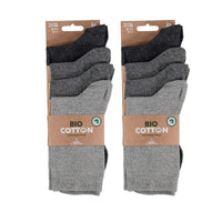 1 x RAW Customer Returns Lieblingsstrumpf24 by Koronowski 8 pairs of organic cotton socks without seam children boy girl basic socks Oeko-Tex Standard 100 23-26, MULTI GREY  - RRP €19.06