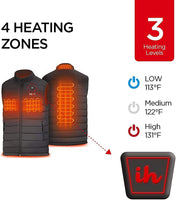 1 x RAW Customer Returns Heated Vest for Men Women, Electric USB Heated Vest Heated Vest with QC3.0 14400MAH Battery, 3 Adjustable Temperature Electric Warm Heated Jacket for Outdoor Hiking Hunting Motorcycle Camping - RRP €99.99