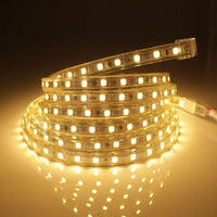 1 x RAW Customer Returns Q.Laomi LED Strip Warm White, IP65 Waterproof LED Light Bar, 220V LED Light Strip with Switch 2 Meters, Warm White  - RRP €22.18