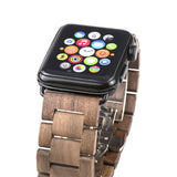 1 x RAW Customer Returns AIYIBEN Wooden Watch Band 42mm 44mm 45mm 49mm with Stainless Steel Butterfly Buckle Compatible with iWatch Ultra 2 SE Series 1 2 3 4 5 6 7 8 9 Walnut  - RRP €33.85