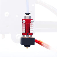 1 x RAW Customer Returns Redrex CR10 Extruder Hot End Compatible with Creality CR-10,CR-10S,CR-10S4,CR-10S5 3D Printer 1.75mm Filament 0.4mm Nozzle 12V 40W Heater NTC Thermistor - RRP €15.25