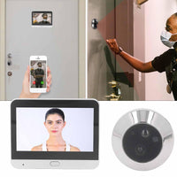 1 x RAW Customer Returns BuyWeek Wireless Door Viewer Camera, 1080P 120 Degree View Door Camera Night Vision Intercom Digital Door Viewer with 4.3 Inch Color Monitor PIR Motion Sensor - RRP €96.99