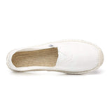 1 x RAW Customer Returns Altxic Men s Comfort Canvas Slip on Espadrilles Flat Pure White 43 EU - RRP €36.0