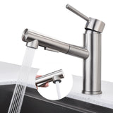 1 x RAW Customer Returns HOMELODY Kitchen Bathroom Faucet Brushed Surface Extendable, Kitchen Faucet with Shower Two Water Jet Types, Kitchen Faucet 120 Swivel Single Lever Sink Faucet Mixer Tap Kitchen - RRP €63.52