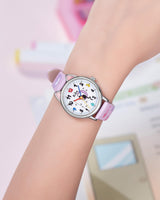 1 x RAW Customer Returns CIVO Children s Watch Girls, Children s Watch Pink Girls Boys Learning Watch Analogue Quartz Leather Waterproof Pink Girl Watch Time Teacher - RRP €20.09