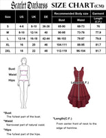 1 x RAW Customer Returns Women s Medieval Dress Sleeveless A-Line Dress High Low Design With Ruffles Gothic Dresses XL Reddish Brown - RRP €30.0