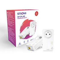 1 x RAW Customer Returns STRONG Pack of 2 600 Mbps Powerline Sockets, Filtered Socket and Ethernet Port, Internet Box Compatible, Ideal Multi TV, HD Streaming, No Configuration, Ready to Use - RRP €60.27