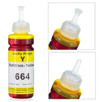 3 x RAW Customer Returns Lucky Bridge 400ml 4x100ml 664 Ink for Epson EcoTank T664 T6641 T6642 T6643 T6644 Ink Bottle for ET-2500 ET-2550 ET-2600 ET-2650 ET-4500 ET-140000000 L100 L110, L350, L355, L555-400 ml. - RRP €64.8