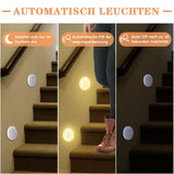 1 x RAW Customer Returns Night light with motion detector USB rechargeable, LED closet lighting stair lighting LED with motion detector warm white for hallway, stairs, bedroom, kitchen closet - RRP €16.99