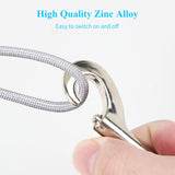 3 x RAW Customer Returns Anseom 6 pieces double snap hook, double snap hook stainless steel 87 mm double-ended snap hook bolt snap zinc die-cast nickel-plated for dog leashes mountaineering hammock - RRP €72.0