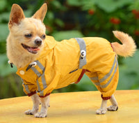 1 x Brand New xiaoyu Small Waterproof Pet Dog Jacket with Hood for Small Medium Dogs, Yellow, XL - RRP €16.8