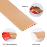 1 x RAW Customer Returns 1 m x 4 cm transition strip, self-adhesive, vinyl flooring, door strip, self-adhesive, door threshold strip, flat laminate profile flooring edge strips coffee  - RRP €24.0