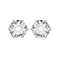 1 x RAW Customer Returns JewelryPalace Women s Silver Earrings 1ct Round Moissanite, Solitaire Stud Earrings with Stones, Small Women s Simulated Diamond Earrings, Classic Girl s Earrings Jewelry Set for Bride - RRP €39.99