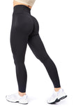 1 x RAW Customer Returns Bellivalini Sports Leggings Women s High Waist Push Up Scrunch Fitness Seamless Figure Shaping BLV50-254 Black, M  - RRP €20.16