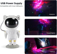 1 x RAW Customer Returns Starry Sky Projector, Astronaut LED Galaxy Night Light Projector with Remote Control and Timer, Children s Room Decoration, for Bedroom and Ceiling Projector, Gifts for Children and Adults - RRP €40.32