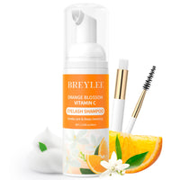 100 x Brand New Eyelash shampoo Breylee Bitter Orange Blossom Eyelash Extension Shampoo 60 ml, Lash Shampoo for Eyelash Extension and Natural Eyelashes Paraben and Sulfate Free Professional and Self-Application - RRP €1007.0