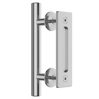 1 x RAW Customer Returns WOLFBIRD 24cm Sliding Door Handle Stainless Steel Sliding Barn Door Handle - RRP €24.99