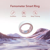 1 x RAW Customer Returns Femometer Smart Ring for Fertility and Ovulation Tracking, Wearable Temperature Monitoring Sensor with App Auto-Sync, Period and Sleep Analysis, Size 9 - RRP €131.09