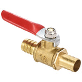 1 x RAW Customer Returns sourcing map Pressure Valve Irrigation Double Hose Barb Stopcock 10mmx10mm Copper - RRP €9.56