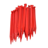 1 x RAW Customer Returns ToCi 24 x plastic pegs 30 cm tent pegs for outdoor camping tents garden soft sandy ground tent nails in red - RRP €17.04