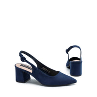 1 x Brand New DREAM PAIRS Shoes with Classic Block Heel and Pointed Toe Pumps with Navy Strap SDPU2340W-E Size 38 EUR  - RRP €36.08