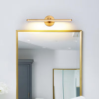 1 x RAW Customer Returns TYhogar LED wall light mirror light bathroom 40cm, 12W wall sconce lighting fixture Led pictures with lighting 3000K bedside lights polishing brass vanity wall light lights - RRP €68.88