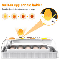 1 x RAW Customer Returns Incubator Chickens Fully Automatic, Hatching Machine 20 Eggs Incubator with Display, Temperature Control Egg Incubation Hatcher for Chicken Goose, Duck, Pigeon, Quail, Bird 20 Eggs  - RRP €96.12