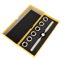 1 x RAW Customer Returns Watch Case Opener Professional Watch Opener Tool Kit Watch Case Cover Remover Wrench with Six Grooved Dies Repair Watchmaker Tool Kit for Rolex Oyster - RRP €25.0