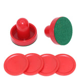 1 x Brand New Air Hockey Pucks Air Hockey Accessories Table Football 8 Pieces Air Hockey Pusher Pucks Set Table Games Pushers Pucks Set 2 Pushers 2 Lints 4 Red Pucks, Replacement for Ice Hockey Tables Small 60 mm  - RRP €20.4