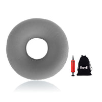 2 x RAW Customer Returns RayE Large Orthopedic Seat Cushion, 45cm Hemorrhoid Seat Cushion Inflatable, Inflatable Orthopedic Seat Cushion, Donut Orthopedic Seat Cushion, Inflatable Cushion Soft Seat Ring with Pump - Gray - RRP €36.28